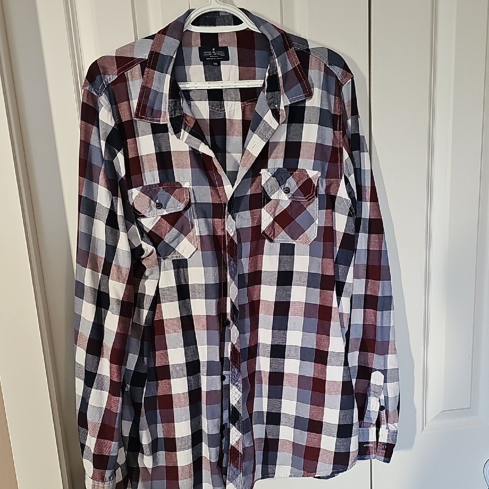 Rue St.Patrick Plaid Button-Up Shirt